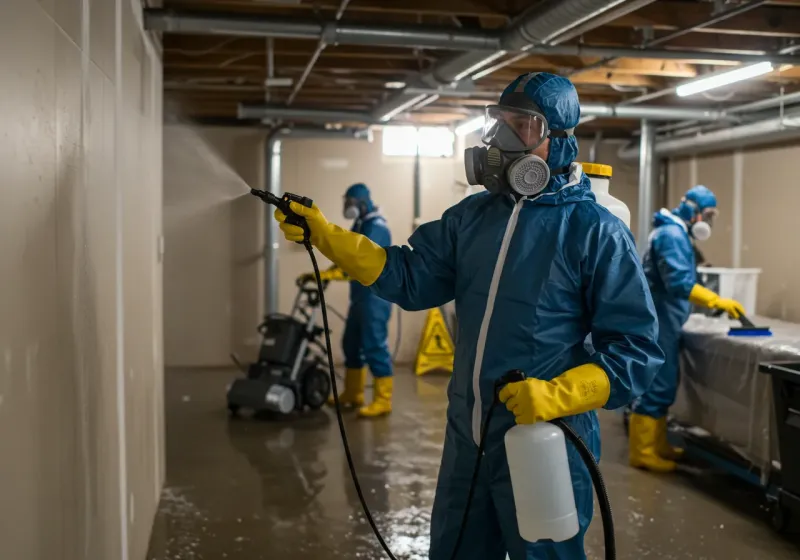 Basement Sanitization and Antimicrobial Treatment process in Willowbrook, CA