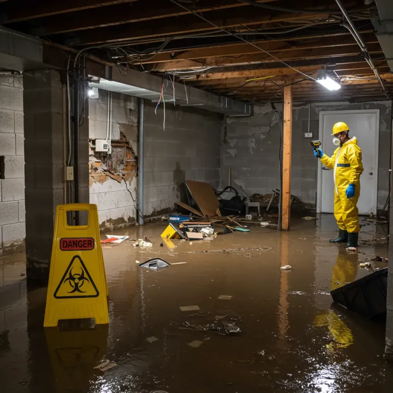 Flooded Basement Electrical Hazard in Willowbrook, CA Property